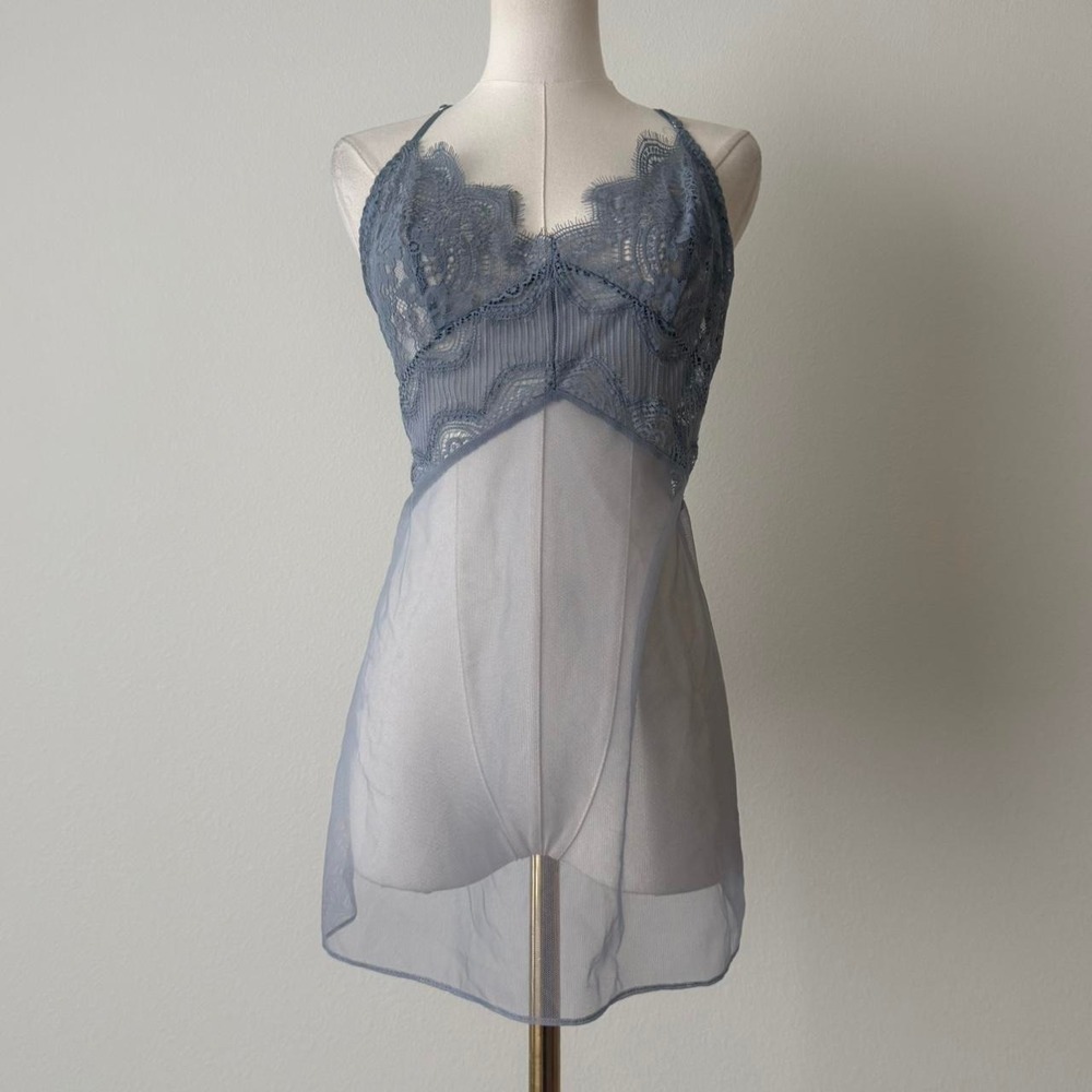 NWT Victoria's Secret Sheer Fairycore Slip Sz L Romantic Soft Girl Coquette